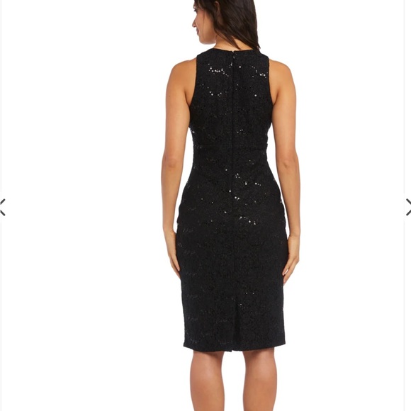 Nightway Black Cocktail Dress - Picture 2 of 5